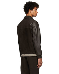 Theory Brown Suede Leather Jacket