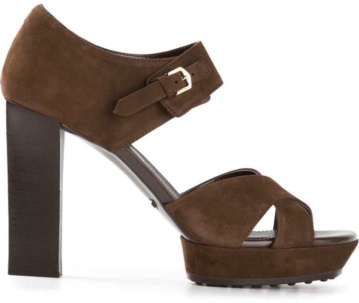 Tod's Chunky Platform Sandal, $470 | farfetch.com | Lookastic