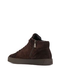 Santoni High Top Lace Up Sneakers