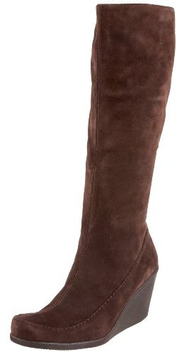 Women â€º Footwear â€º Boots â€º Knee High Boots â€º Dark Brown Suede ...