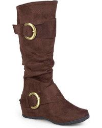 Journee Collection Jester Slouch Knee High Boots Wide Calf