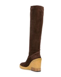 Tod's Knee Length Wedge Boots