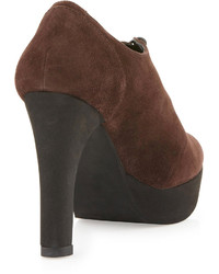 Andre Assous Brynn Suede Oxford Bootie Brown