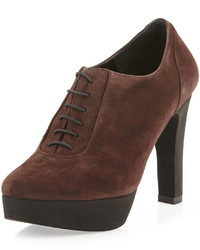 Andre Assous Brynn Suede Oxford Bootie Brown