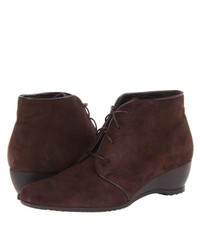 Munro American Kara Lace Up Boots Brown Suede