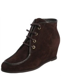 Stuart Weitzman Timber Brown Wallop Suede Ankle Boots 65