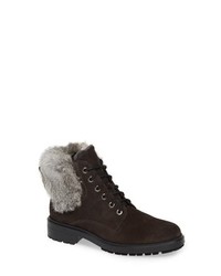 Aquatalia Lacy Genuine Shearling Lined Boot With Genuine Rabbit