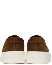 Fear Of God Brown Off White Suede The Loafer Loafers