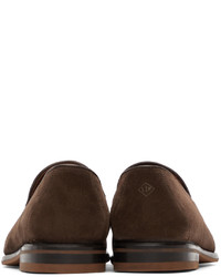 Loro Piana Brown Suede City Loafers