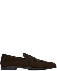 Tom Ford Brown Suede Sean Loafers
