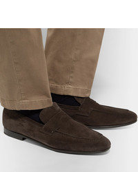 Dunhill Chiltern Suede Penny Loafers