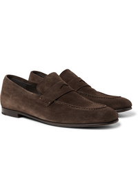 Dunhill Chiltern Suede Penny Loafers