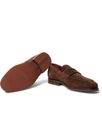 Loro Piana City Life Suede Penny Loafers
