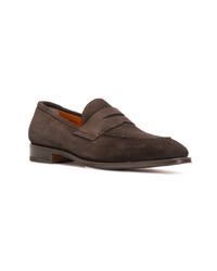 Santoni Classic Slip On Loafers