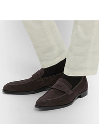 George Cleverley George Suede Penny Loafers
