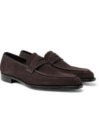 George Cleverley George Suede Penny Loafers