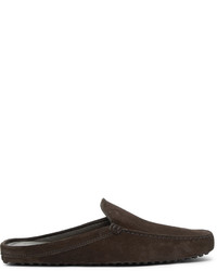 Tod's Gommino Suede Backless Loafers