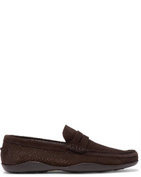 Harry's of London Harrys Of London Basel 4 Perforated Suede Penny Loafers