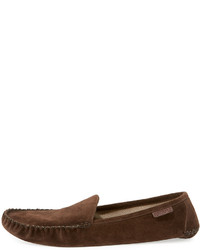 Tom Ford Howard Suede Travel Slipper Chocolate