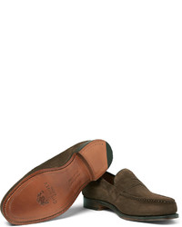 Cheaney Hudson Suede Penny Loafers