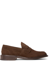 Tricker's James Suede Penny Loafers