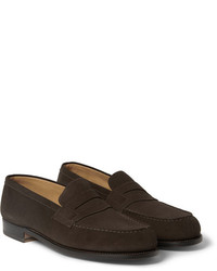 Jm Weston 180 The Moccasin Suede Loafers
