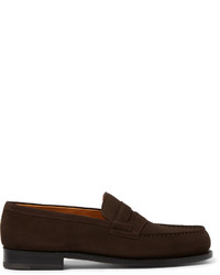 Jm Weston The Moccasin 180 Suede Loafers