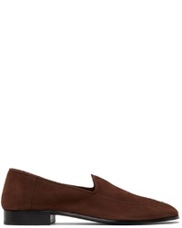 The Row Nubuck Mocassin Loafers