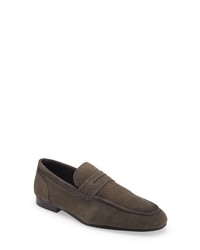 Nordstrom Pryor Penny Loafer In Grey Charcoal At