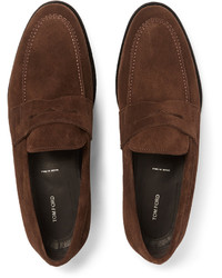 Tom Ford Suede Penny Loafers, $1,290 