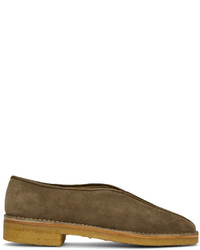 Lemaire Taupe Piped Loafers