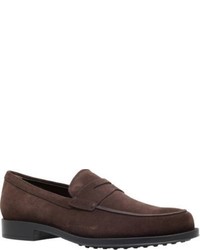 Tod's Tods Suede Penny Loafers