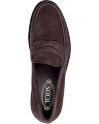 Tod's Tods Suede Penny Loafers