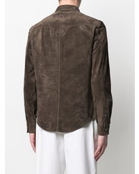 Tom Ford Leather Buttoned Shirt