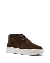 Canali Contrast Lace Suede Sneakers