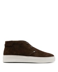 Canali Contrast Lace Suede Sneakers