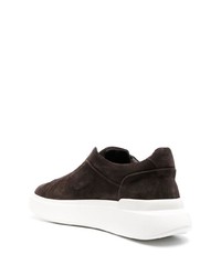 Hogan Logo Patch Round Toe Sneakers