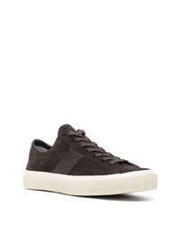Tom Ford Panelled Low Top Suede Sneakers