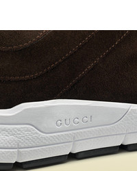 Gucci Suede Lace Up Sneaker