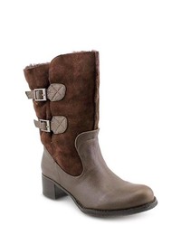 BIVIEL Bv3273 Brown Suede Fashion Mid Calf Boots Eu 36