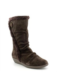Giani Bernini Sicilia Brown Suede Fashion Mid Calf Boots