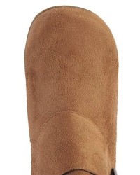 Journee Collection Slouch Buckle Knee High Microsuede Boots