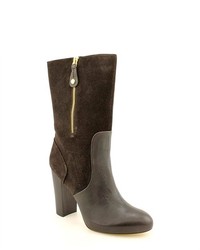 Juicy Couture Randi Brown Suede Fashion Mid Calf Boots