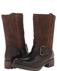 clarks majorca isle dark brown leather womens boots