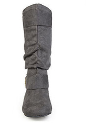 Journee Collection Shelley 12 Mid Rise Slouch Boots