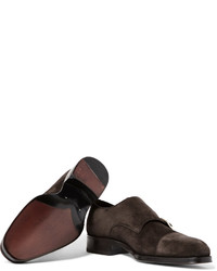 Tom Ford Edgar Suede Monk Strap Shoes