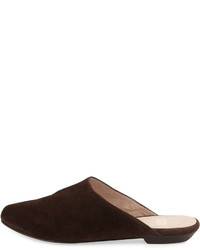 Eileen Fisher Blog Suede Pointed Toe Mule Chocolate