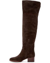 Chloé Brown Suede Over The Knee Boots