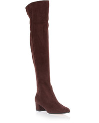 Gianvito Rossi Rolling Brown Suede Over The Knee Boot