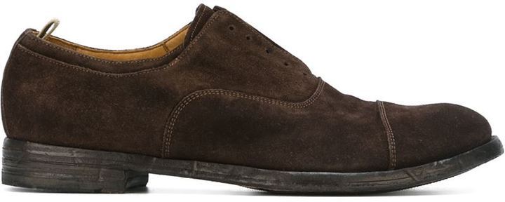 laceless derby shoes